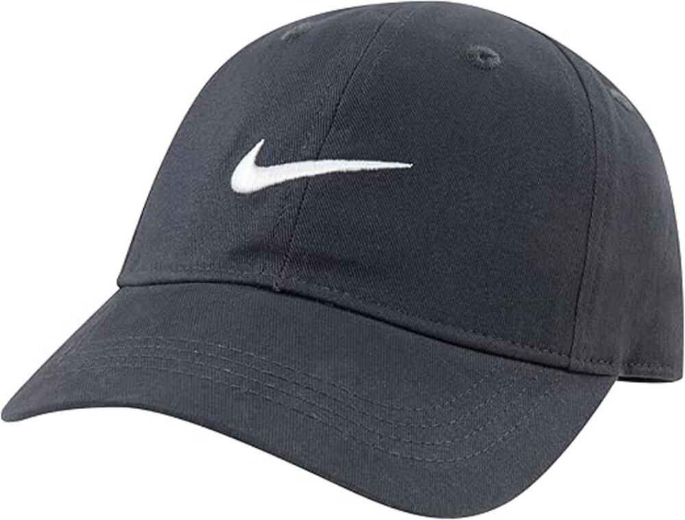Nike Heritage Baseball Cap Size 1 Black Stretch Swoosh Embroidered Strapback Hat